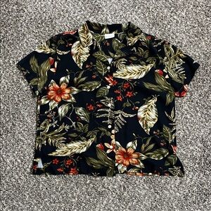 White Stag Tropical Leaf Print Shirt